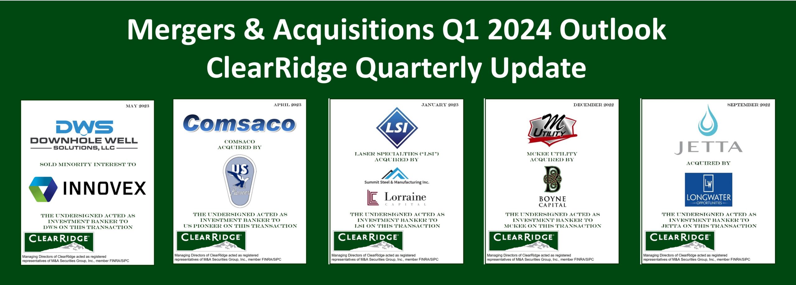 Q1 2024 Outlook Mergers Acquisitions
