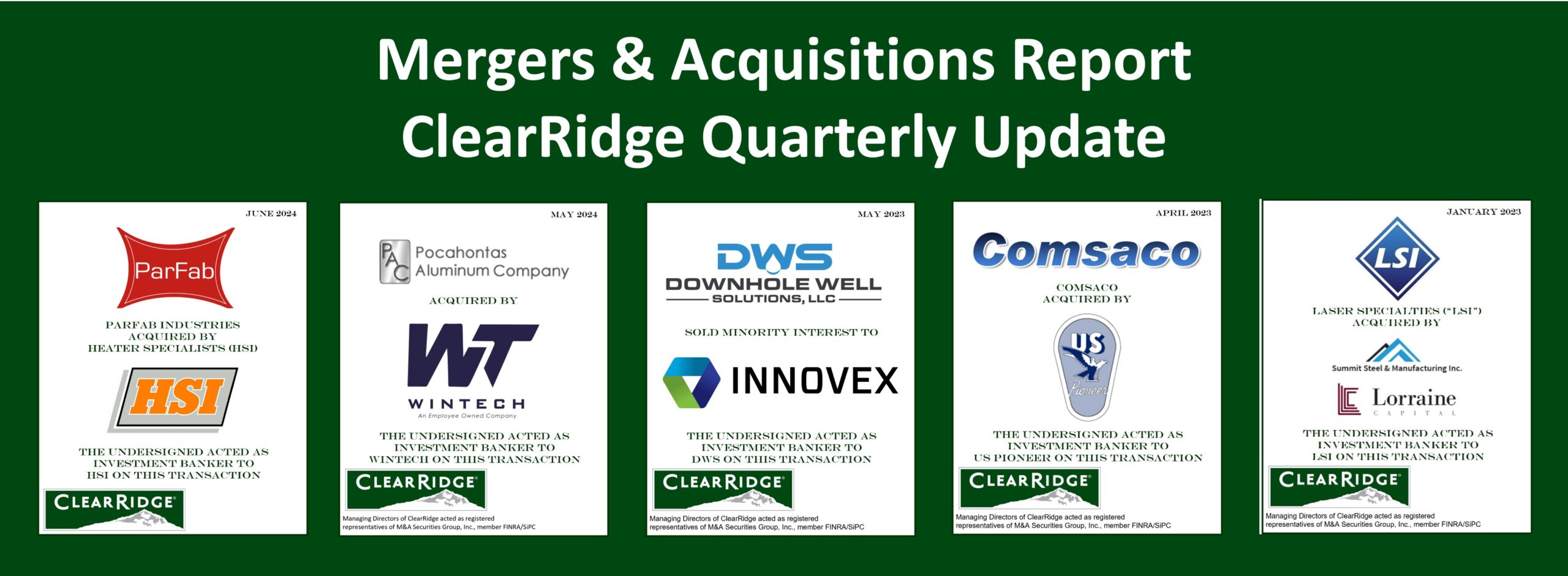 Mergers & Acquisitions Report