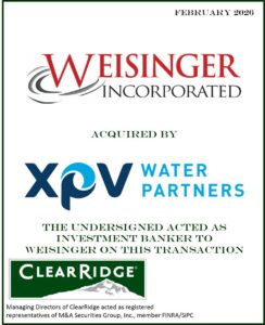 XPV Weisinger Acquired